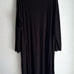 Universal Standard Weekend Ribbed Cardigan Dress Black Modal Large (Us 22-24) Photo 4