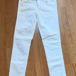 Paige  Women's Crisp White Skinny Jeans Photo 0