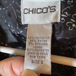 Chico's  Size 3 (XL) Black Blazer Jacket Career Workwear Lined Two-Button Photo 3