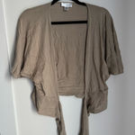 Loft  Tan Open-Front Shrug Photo 0