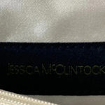 Jessica McClintock  GOLD SEQUINED SHOULDER CROSSBODY PURSE SILVER CHAIN STRAP Photo 7