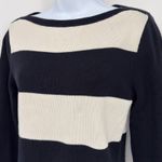 Ralph Lauren Lauren Striped Boat Neck Long Sleeve Cotton Sweater Women's Size S Photo 2