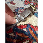 J.Crew  Brown Genuine Leather Belt Brass Buckle Classic Minimalist Unisex Photo 5