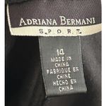 Vintage Adriana Bermani Sport Black Velour Pants Sz 14 Vintage Y2K Goth Photo 2