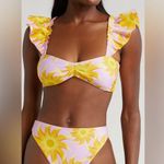 Farm Rio Sunny Side Bandeau Bikini Top, Size Small, $120 Photo 0