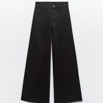 ZARA High Waist Marine Jeans Photo 1