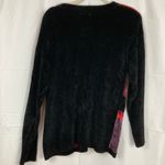 VTG 90s Womens M FLAW Orange Black Geometric Argyle Sweater Cozy Abstract Funky Size M Photo 1