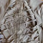 Wow Couture  Light Tan Cropped Blazer Photo 3