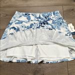 Tommy Bahama Golf 1/4 Zip Polo And Skirt Skort Set Size Small Floral White Blue Photo 3