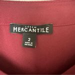 J.Crew Mercantile Bow Sleeve V Neck Top Burgundy Size 2 Photo 3