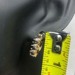 Ross Simons Diamond Sapphire Vermeil Yellow Gold Sterling Silver Hoop Earrings Photo 7