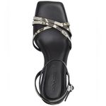 Coach  Women’s Kelsey Snake‑Embossed Leather Sandals - Size 8.5 Photo 4