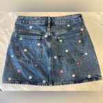 PacSun  Floral Embroidered Festival Western Beach Denim Skirt Photo 2