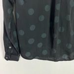 Madewell Jacquard Dot Pajama Shirt Blouse Top Black Size XXS EUC D2355 Photo 10