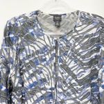 Chico's Travelers Collection Watercolor Jacket Size Large Sequin Photo 5