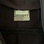 Athleta Black Cassidy Dress Long Sleeve Scuba Zip Mock Neck Women's XXS Photo 3