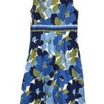 Croft & Barrow cotton stretch floral midi dress with pockets size 16 Photo 1
