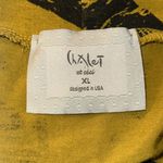 Chalet Et Ceci Zipper Front Olive Green Black Abstract Print Tunic Mock Neck XL Photo 9