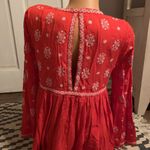 VICI NWT Dolls Fate Peasant Tunic Top Size M Red & White Embroidery Photo 5