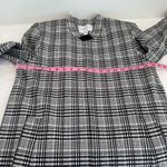 Carolina belle Classic  Black & White Plaid Open Front L Jacket Size L Photo 6