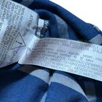 ZARA  trf Dark Blue Windowpane Cotton Mini Dress Women’s US M Photo 4