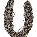 Women’s Beaded White Multi Necklace. Black Photo 0