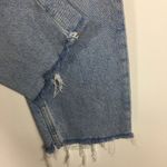 ZARA  Distressed Crop Jeans Raw Hem Photo 4