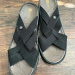 Bzees  Disco Black Strappy Wedge Sandals Size 7M Women's Sandal Comfort Photo 0
