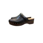 Madewell   'The Cecily' Clog in True Black  Leather Mules Size 6.5‎ Studs Photo 9