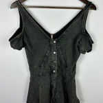 Free People Cold Shoulder Peplum Top Women XS Boho Coquette Soft Grunge Cottage Photo 0