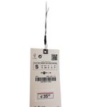 ZARA Women's Dress Strapless Satin Effect Sand Midi Back Slit 3897/851 Small NWT Photo 3