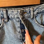 &Denim Light Wash Denim Distressed Mildi Skirt Size 6 Blue Photo 2