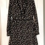 Topshop  long sleeve black floral dress Photo 1