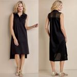 Soft Surroundings  Claudette Shirt Dress‎ Black S Photo 1