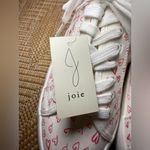 Joie  Heart Pattern Chunky Heel Tennis Shoes, White & Pink Sneakers, Size 7 1/2, NWT Photo 2
