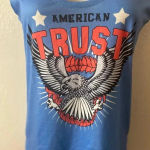 💥🆕American Trust Star Eagle Hollow Out Tank M 🆕 Blue Size M Photo 2