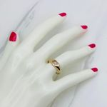 10k solid gold ring heart minimalist ❤️ Ring Size 7.5 ❤️ Rose gold Heart with cubic zirconia ❤️ Photo 1