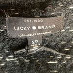 Lucky Brand Twill Embroidered Oversized Boho Black White Sweater Sz Small NWOT Photo 11