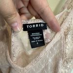 Torrid Blush Pink Lace Babydoll Tank Top Sz 2 (18/20) Cottage Coquette Romantic Photo 5