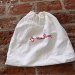 Vintage Paloma Picasso white & red drawstring cotton purse handbag dust Bag Photo 9