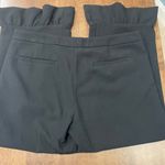 Banana Republic  Logan Crop Dress Pants Women's Size 12 Black Ruffle Hems Viscose Photo 5