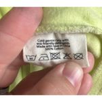 Araminta James Terry Cloth Dress Size XS Neon Green Polo Oversized Photo 7