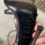 Prada 100% Authentic Silver Heels Photo 8