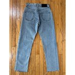 Miss Sixty Elizabeth Sulcer X  Light Wash Distressed Straight-Leg Mom Jeans 25 Photo 3