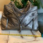 Kate Landry Siver Metallic Tote Photo 1