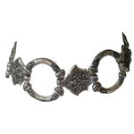 Chico's Vintage Ornate Silver Tone Medallion Link Belt Adjustable O/S Boho Western 40" Photo 1