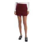 Womens extra small Ann Taylor LOFT Burgundy knit minimalist mini skirt Red Size XS Photo 5