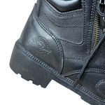 Milwaukee Leather Black Lace Up Side Zipper Combat Boots Size 8 Photo 3