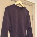 Athleta Tie Crewneck Sweater Purple Small Photo 3