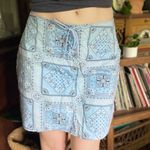 Vintage y2k bandana print lace front skort 2000s Zoey Beth Blue Size M Photo 3